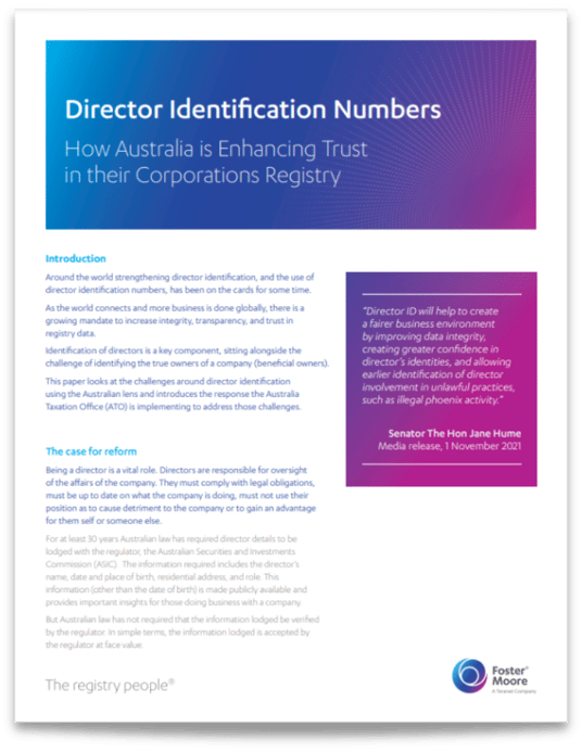 Director Identification Numbers - White Paper Thumbnail