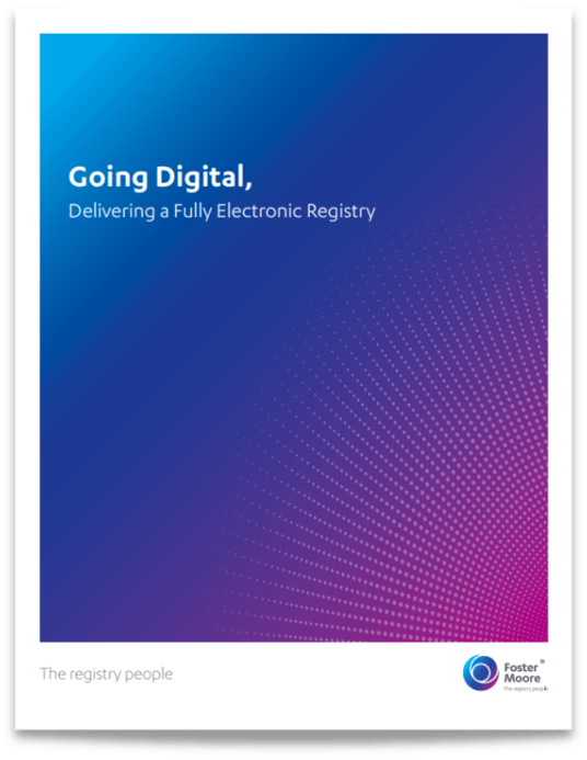 Going Digital,  Delivering a Fully Electronic Registry - White Paper Thumbnail