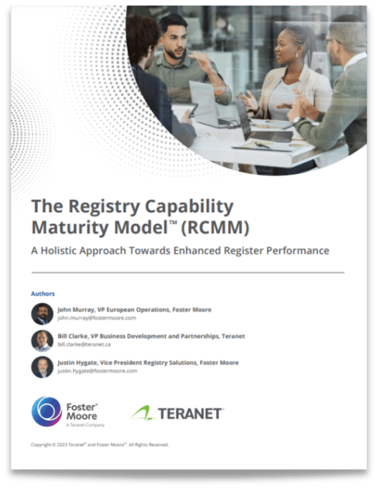 The Registry Capability Maturity Model TM (RCMM) - White Paper Thumbnail