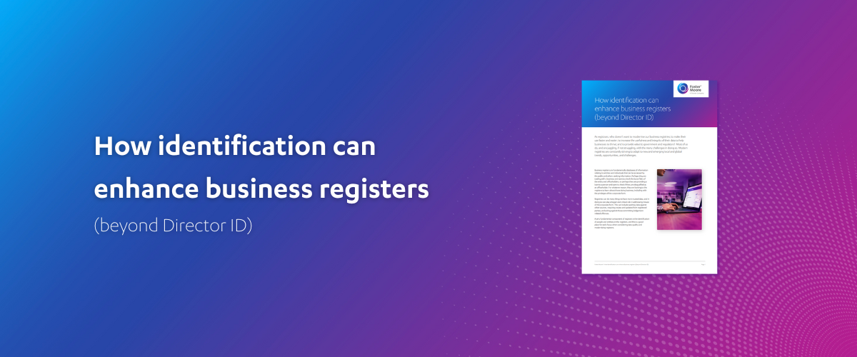 How identification can enhance business registers (beyond Director ID) - White Paper