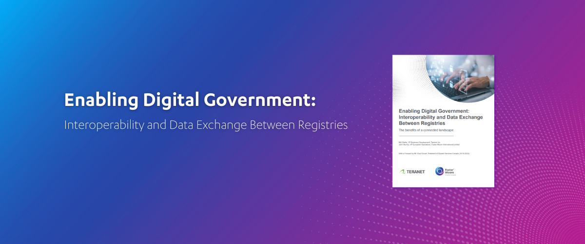 Enabling Digital Government: Interoperability and Data Exchange Between Registries