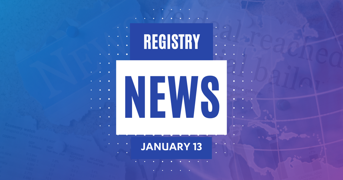 Registry News Weekly - January 13