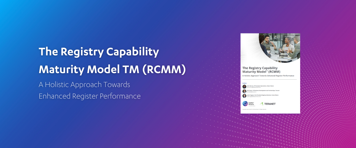 Elevating Registry Management: Unveiling the Registry Capability Maturity Model™ (RCMM™) - White Paper